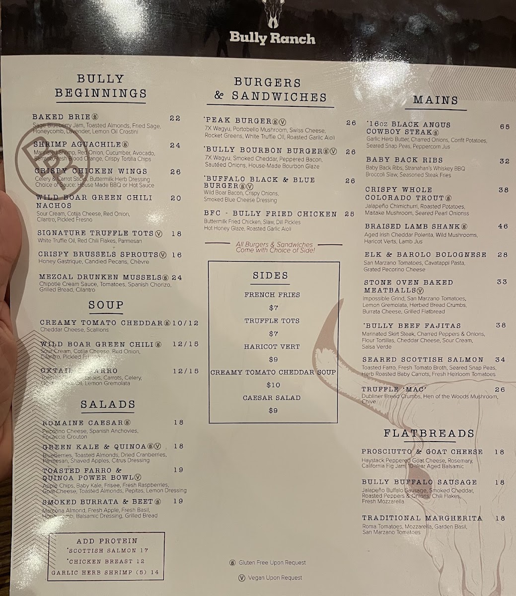 Bully Ranch Restaurant Menu - Image 2
