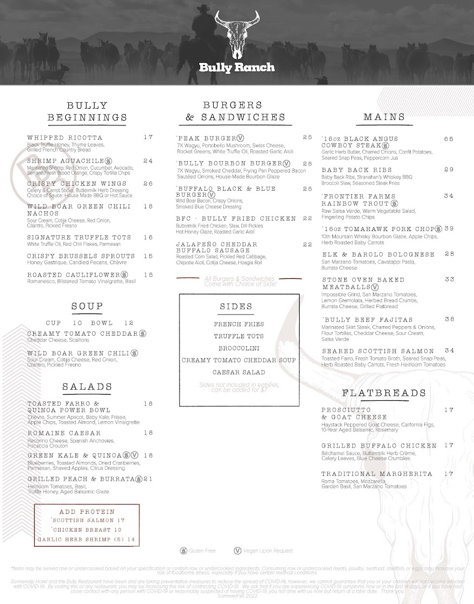 Bully Ranch Restaurant Menu - Image 6